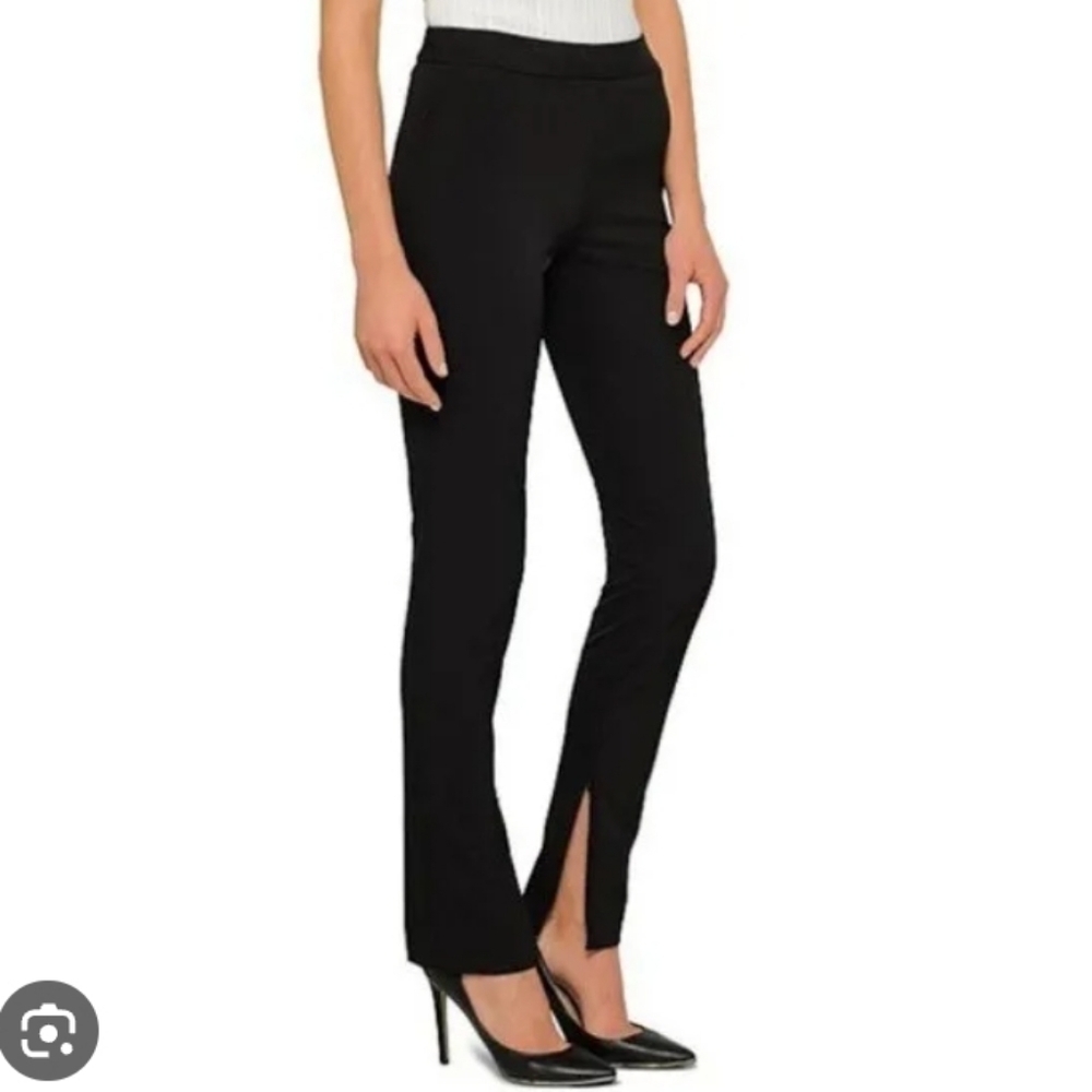 Theory Becker High Waist Black Legging Zip Leg Pants